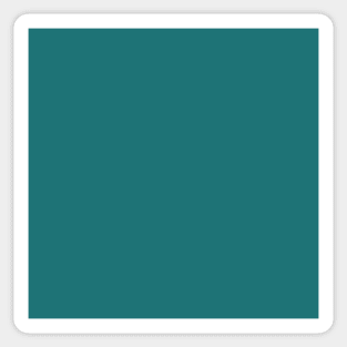 Mediterranean Sea Aqua Blue Solid Color Sticker